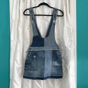 Free People “Denim Patch Skirt Jumper”